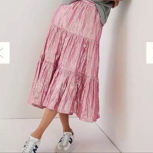 NWOT Maeve Alicia Pink Skirt from Anthropologie